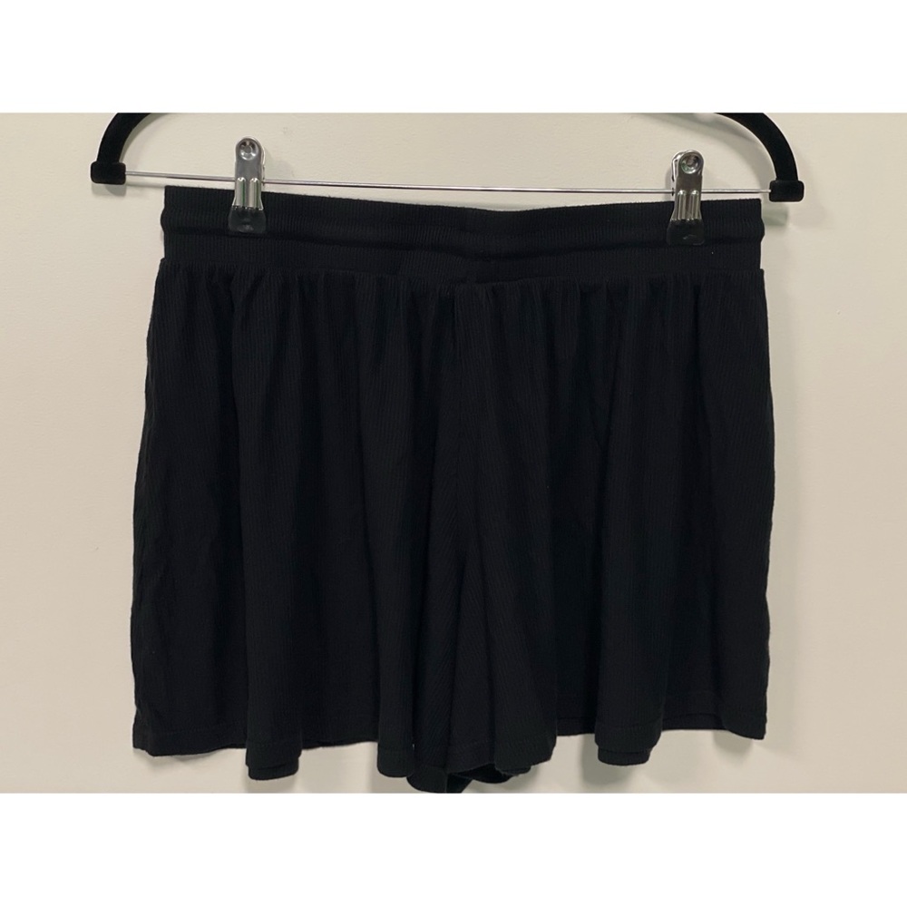 Fashion Nova Ribbed High Rise Lounge Shorts Black Size M - Picture 6 of 6